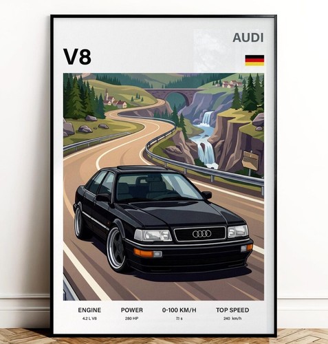 Audi d11 poster wall - v8,