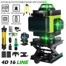 Laser Level Wasserwaage 16 Line 360° Kreuzlinienlaser Selbstnivellierend +Stativ