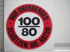 Aufkleber Sticker Wir Oberberger schützen die Natur 1 (6409)