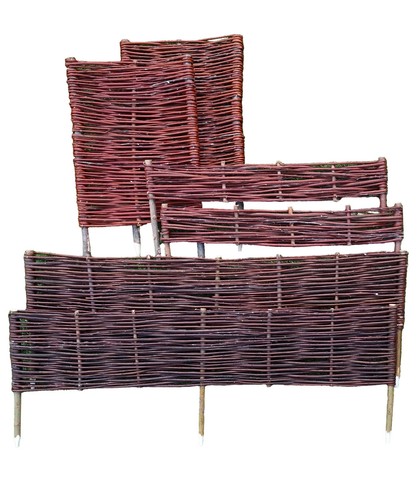 Beetbegrenzung aus weide - beetbegrenzung,