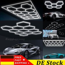 5-14 Hexagon LED Lampe Röhren Garage Werkstatt Wand Decken Leuchte Beleuchtung