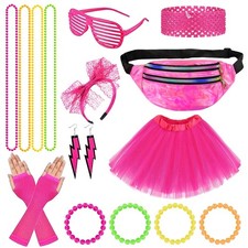 80er Jahre Outfit Damen Set