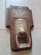 Altberliner Klingel, Berlin, Antik, Jugendstil, Art Deco, Messing & Holz