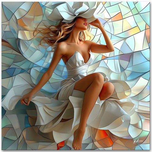 Leinwand bild frau erotik - bild,