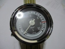 Oldtimer LKW VDO Chrom Lufdruckanzeige Manometer 10 bar 60mm benz unimog deutz 