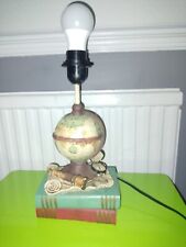 Retro Tischlampe Marine Maritim Nautik Navigation mit Globus und Büchern