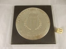 Große Plakette DEUTSCHER MEISTER 1950 Zweier Canadier Rudern Hamburger Sportbund