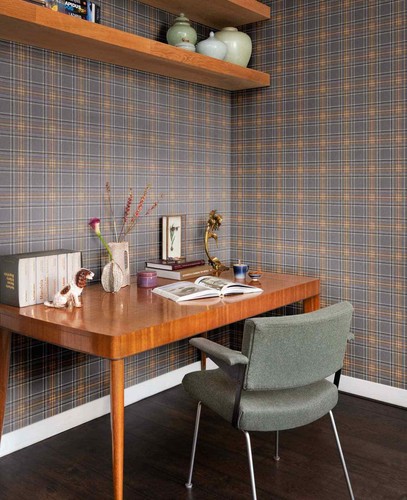 Vliestapete rasch tartan karo - rasch,