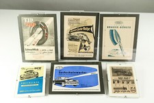 Konvolut Prospekte alte Werbung DKW Preisliste Helphos ARAG usw 50er Jahre