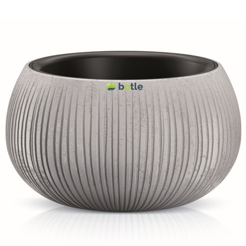 Blumentopf betonimitation mit - blumentopf,