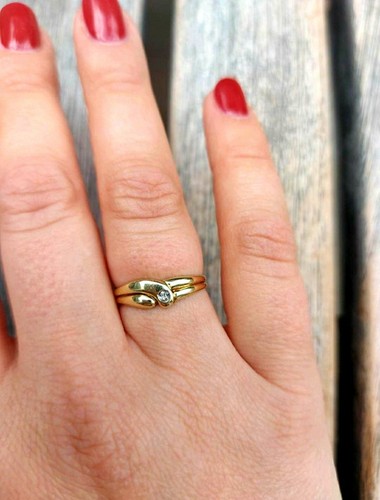 Ring gold 585 karat - gold, 585,