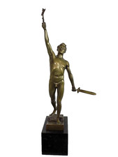 Jugendstil Bronze Skulptur