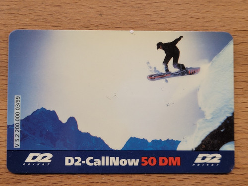 Telefonkarte 1999 callnow - 1999, d2-callnow