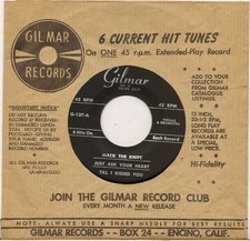 DIVERS "MACK THE KNIFE" ROCK & ROLL EP 1959 GILMAR 137