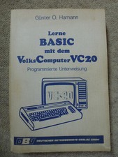 Handbuch Lerne Basic mit dem Commodore VC20 Programmierte Unterweisung DBV