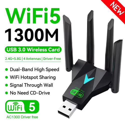 Usb wifi adapter 1300 - wifi,