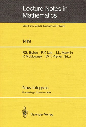 New integrals proceedings - -, integrals: