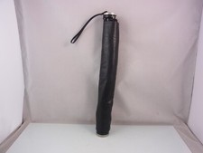 automatic Regenschirm 35,5 cm Schwarz Auf-Zu-Automatik Regen Lederhülle