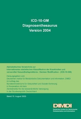 Icd diagnosenthesaurus - icd-10-gm,,