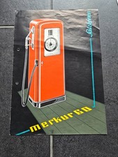 Tanksäule Salzkotten Oldtimer Zapfsäule Merkur 60 1950s Prospekt
