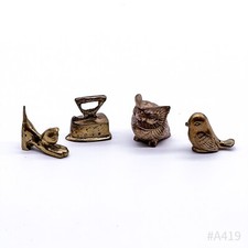 4er Set Vintage Messing