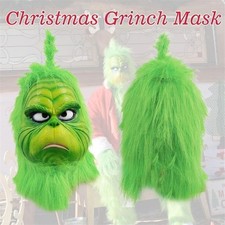 Grinch Vollkopf Latex Maske