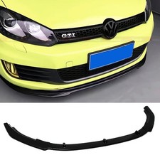 Frontspoiler Lippe Schwarz Glanz passend für VW Golf MK6 GTI GTD 2010-2013