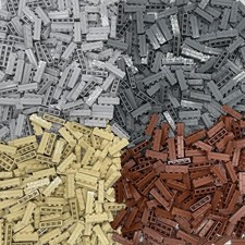 250x Mauersteine 1x4 Mauerstein Baustein Mauer für Klemmbausteine Kompatibel