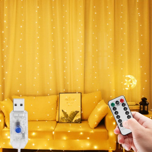 Modi led lichtervorhang usb - 8,