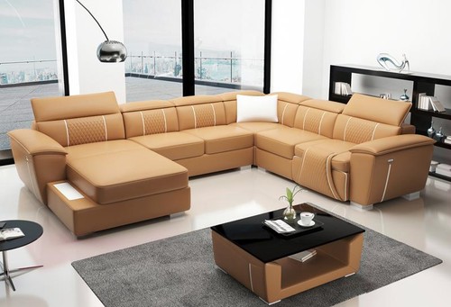 Ledersofa design couch - design,