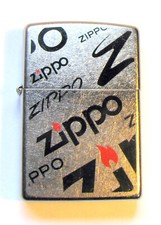Feuerzeug Zippo Werbung ZIPPO silber gebürstet original