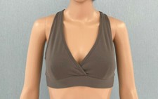 ZUMBA® Don't Leave Me Hangin' V-Bra - Go For Gunmetal, khaki, Gr. M, NEU!!