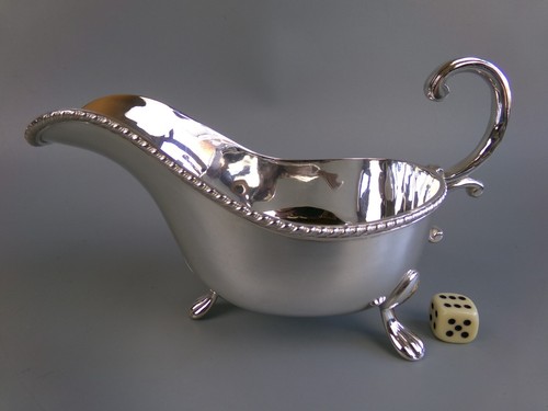 Versilberte sauciere - versilberte,