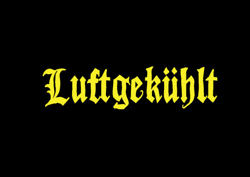 Luftgekühlt aufkleber sticker - luftgekÜhlt,