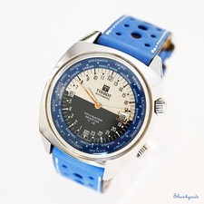 Tissot Navigator Seastar T12 Weltzeit 24h Ref 44566 Supercompressor - 1969