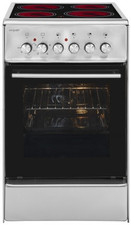 Exquisit ECM 5-4 inox Standherd mit Glaskeramik-Kochfeld, 46L, Energieeffizienzk