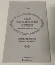 SCHUTZ: THE CHRISTMAS STORY Noten Gesang Partitur Taschenbuchausgabe 