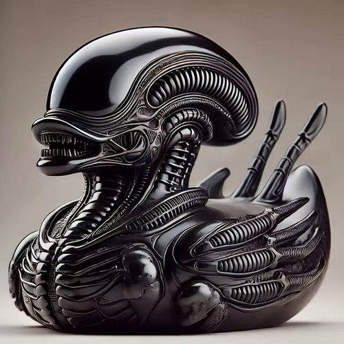 Alien ente figur resin deko - figur,