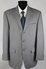 René Lezard hellgraues Tweed-Sakko Gr.50/M Schurwolle Seide Kaschmir Top Zustand