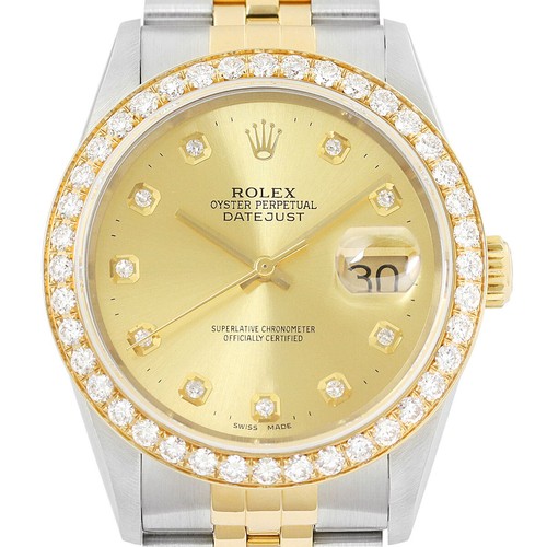 Rolex datejust 18k gelbgold - rolex,