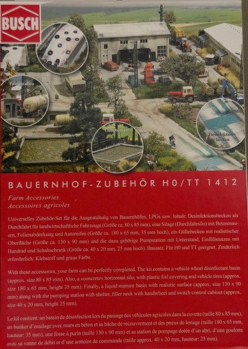 Busch bauernhof zubehör tt - zubehör, h0/tt