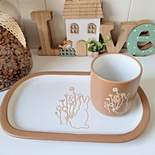 1 Becher + Unterteller Gedeck
