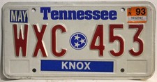 Tennessee Nummernschild USA