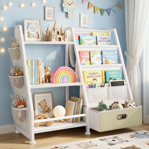 Kinder bücherregal holz weiß - bücherregal,