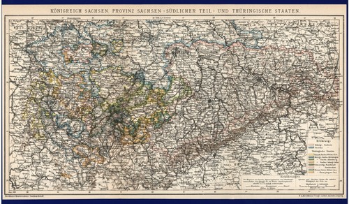 Landkarte anno 1899 - ,