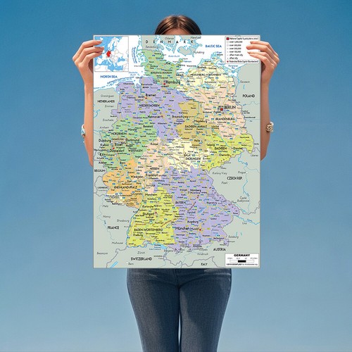 Deutschlandkarte - , (politisch)