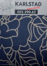 Ikea Karlstad Bezug blau-beige