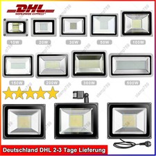10W 30W 50W 100W 500W 1000W LED Fluter Strahler Außen Scheinwerfer Flutlicht DHL