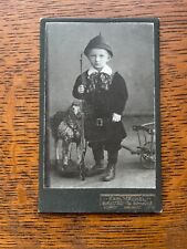 (RB)2024-110, Ak, altes Foto, Kleinkind mit Schaukelpferd, Burgstädt um 1900