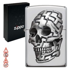 Zippo benzinfeuerzeug skull - zippo,